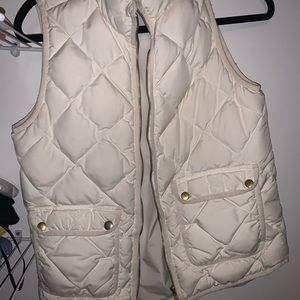 Jcrew cream vest